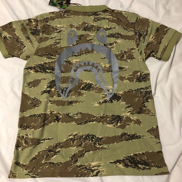 Brand New A Bathing Ape Glow in the Dark Polo - Picture 5 of 8